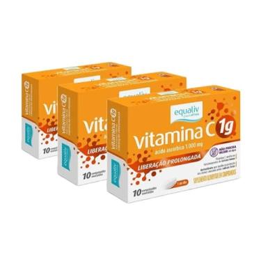 Imagem de Kit 03 unidades de Vitamina C3 XR de 1g com 10 Comprmidos - Equaliv