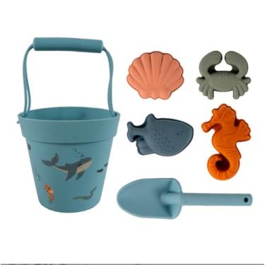 Imagem de Life Brinquedo De Praia Infantil Kit Completo Oceano com Balde, Pá, Rastelo e Formas para Areia Colorido e Seguro. Ideal para Diversão e Desenvolvimento Criativo de Crianças no Verão.