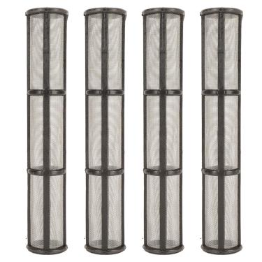 Imagem de 4 peças de filtro de pulverizador de tinta de malha 60, filtro de pistola de pulverização sem ar, filtro universal eficiente coletor de bomba desmontar filtro de substituição para a maioria das