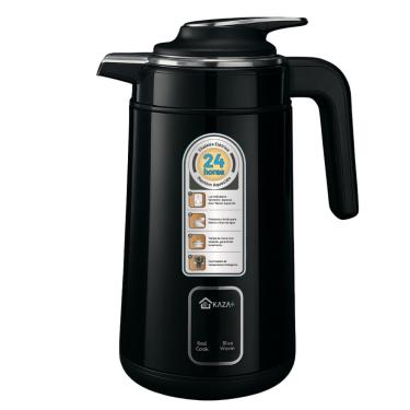 Imagem de Chaleira Elétrica Térmica Kaza+ 110V 1,5L 1200W Inox Verde