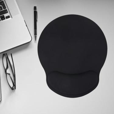 Imagem de Generic Mouse pad e almofada de descanso de pulso, suporte de pulso de espuma viscoelástica de borracha antiderrapante, mouse pad ergonômico para computador de escritório em casa, preto
