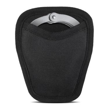 Imagem de Capa aberta para algemas, coldre/suporte para algemas, bolsa de nylon para cinto de segurança para cinto de segurança para cinto de serviço confiável para corrente/algemas de dobradiça padrão