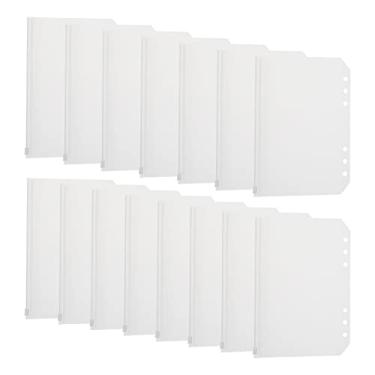 Imagem de Bolsa de documentos com zíper com 15 unidades, bolsos transparentes para fichário, 6 furos, sacos de folhas soltas para arquivo, papel A5, papel A6, documento, carta, material de escritório escolar