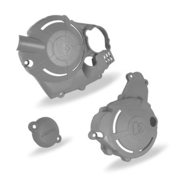 Imagem de Protetor Tampas Lateral Motor Biker Xtreme Crf 300f, Cinza