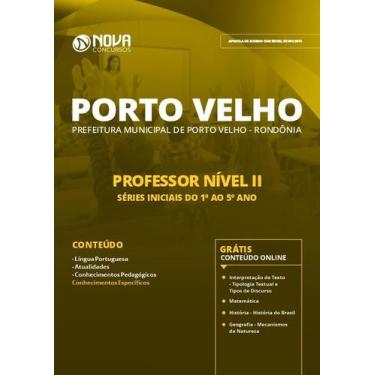 Imagem de Apostila Porto Velho RO 2019 Professor Nível II Séries Iniciais - Nova
