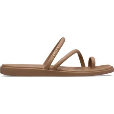 Imagem de Sandália Crocs Miami Toe Loop Milk Chocolate, 36, Milk chocolate