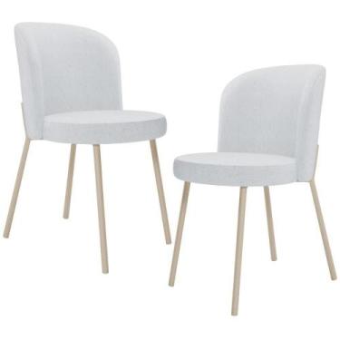 Imagem de Kit 02 Cadeiras Para Sala De Jantar Cozinha Estofada Gavi Arena L02 Li