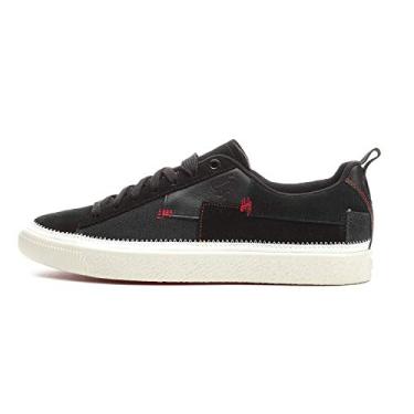 Imagem de PUMA Tênis masculino Clyde #REFORM, Puma Preto - sussurro branco - vermelho alto risco, 12