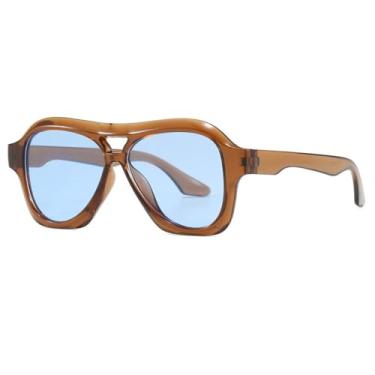 Imagem de Óculos de Sol Double Beam Feminino com Lentes Gradientes e Proteção UV400 para Esportes ao Ar Livre, Corrida e Ciclismo, 03