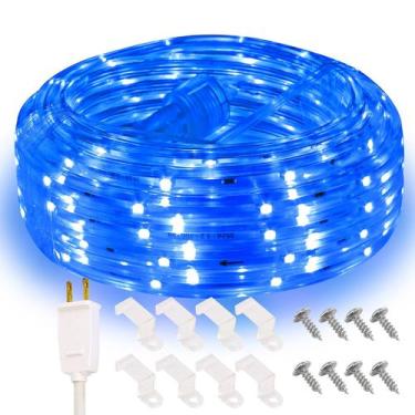 Imagem de Luz de corda Areful 10m azul LED impermeável ao ar livre