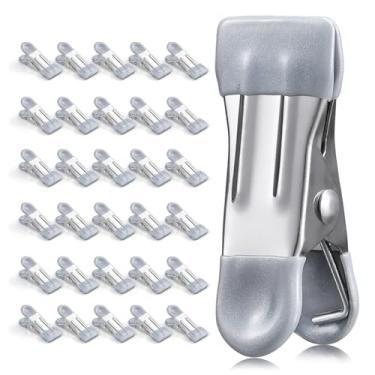 Imagem de Alfinetes de roupas resistentes para porta externa, pacote com 30, clipes de chip de 5 cm, clipes de saco, prendedores de roupa, clipes de saco clipes de alimentos para lavanderia, clipes de saco para