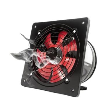 Imagem de 110V,HYZHANHONG Exaustor de parede de (12 polegadas), silencioso, metálico, à prova de explosão, 110V/220V, soprador de ar axial industrial para cozinha, banheiro e sala de fumantes