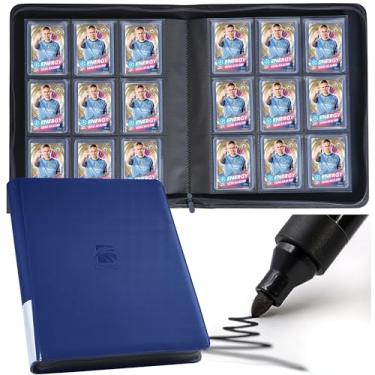 Imagem de Premium Top Loader Binder, Holds 288 Top Loaders,9-Pocket Toploader Binder with Sleeves for 3" x 4" Rigid Card,Binder for Top Loader for Trading Cards or Sports Cards - Classic Blue