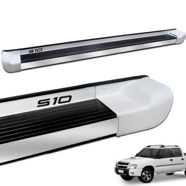 Imagem de Estribo Lateral S10 CD 1995 a 2011 Branco Malher Personalizado