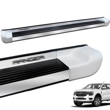 Imagem de Estribo Lateral Ranger CD 2013 a 2026 Branco Artico Personalizado
