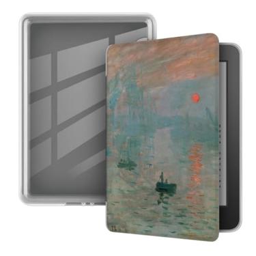 Imagem de Akacy Capa transparente e macia com estampa pintada para Amazon Kindle geração 8ª (versão 2016), modelos SY69JL. fina e leve, à prova d'água (28)