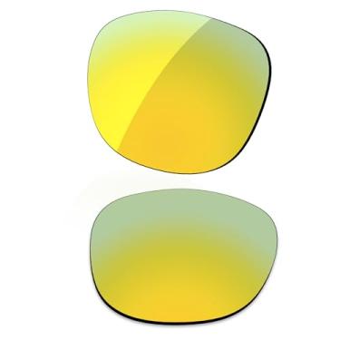 Imagem de LenzReborn Lente polarizada de substituição para óculos de sol RayBan Meta Wayfarer RW4008 53 mm - Amarelo dourado - polarizado espelhado