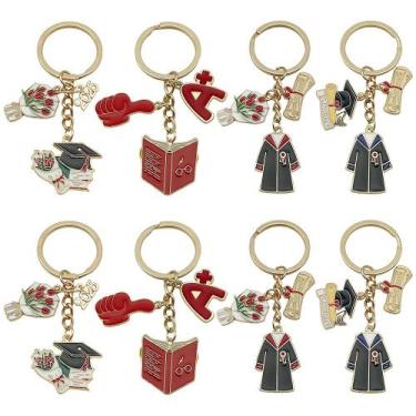 Imagem de Conjunto de chaveiros Graduation A+ Grade Diploma Bouquet em liga de z