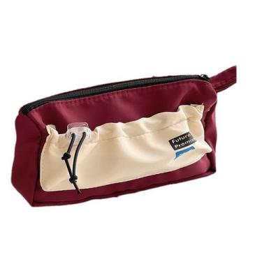 Imagem de Estojo de lápis, tecido impermeável de estilo vintage, 20 cm x 5 cm x 