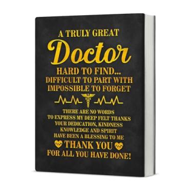 Imagem de KSFFWQIN Caderno de presentes de agradecimento médico para mulheres e homens, presentes de agradecimento para médicos, aposentadoria, aniversário, Natal, diário de escrita
