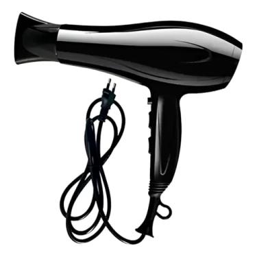 Imagem de Secador de Cabelo Profissional, 1900W, Preto, 2 Velocidades e 3 Temperaturas, Modelo 2600A, 24cm x 19cm, com Bico Concentrador e Anel para Pendurar, 110V