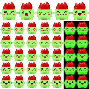 Imagem de Bucherry 50 Pcs Mini Luminous Resin Dumpster Trash Figurine Resin Dumpster Trash Shape Gift Emotional Accessories Team Employee Appreciation Gift for Christmas Office Coworker Teacher Home Decor