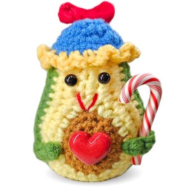 Imagem de LNEMDP Mini Handmade Crochet Avocado Doll for Men Women, Best Friends, Sisters, Mom, Suitable for Men Women Christmas Cute Desktop Decor
