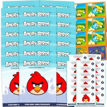 Imagem de Angry Birds Collector Sticker Books 20 Pack - Bulk Character Stickers and Books Bundle | Collection Supplies for Boys, Girls, Kids
