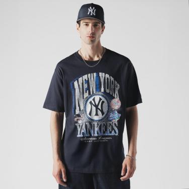 Imagem de CAMISETA NEW ERA OVERSIZE NEW YORK YANKEES MLB MARINHO-Masculino