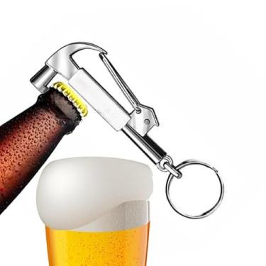 Imagem de 2 Chaveiro Martelo Mosquetão Abridor de Garrafa