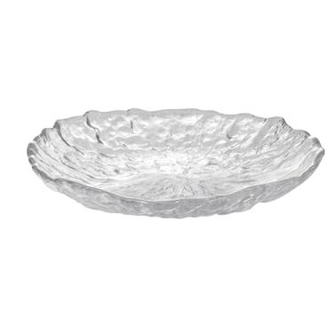 Imagem de prato de lanche Pratos de vidro transparente são adequados para servir saladas, sorvetes e doces tigela de sopa