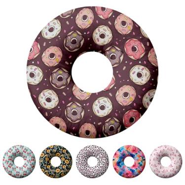 Imagem de Travesseiro de piercing de orelha para dormir de lado, travesseiros com furos para dor de ouvido, travesseiro de donut para adultos, CNH, alívio de dor de ouvido, almofada de pressão e orifício no