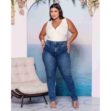 Imagem de Calça Jeans Feminina Skinny Midi Plus - 31728