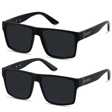 Imagem de Gafas de sol LYZOIT cuadradas sobredimensionadas con protección UV400 