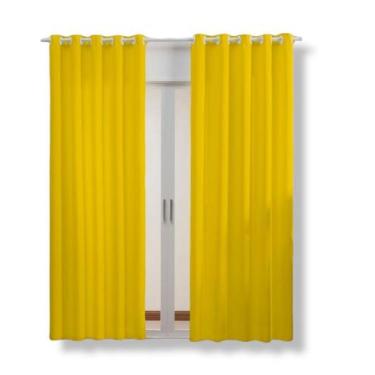 Imagem de Cortina Oxford Decorativa Cores vivas Para Sala ou Quarto Tecido Cobre