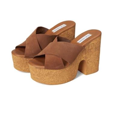 Imagem de Steve Madden Sapato feminino de açafrão, Camurça castanha, 38