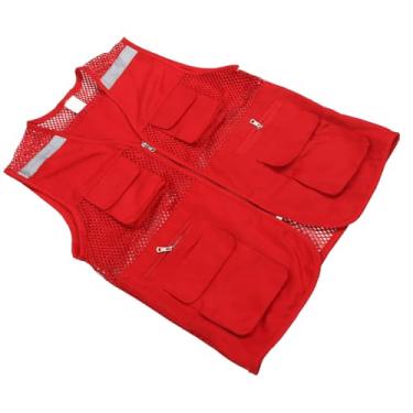 Imagem de Ymiko Colete Reflexivo de Alta Visibilidade Com Vários Bolsos, Vestuário de Segurança Leve e Respirável para Trabalho Ao Ar Livre, Orientação de Trânsito e Eventos Promocionais (XXL)