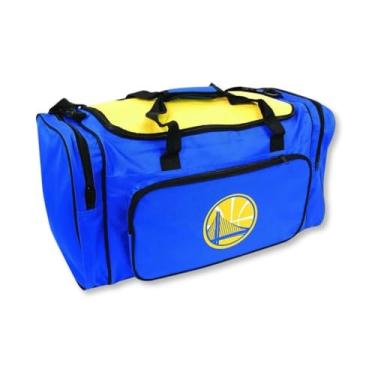 Imagem de Bolsa Esportiva GS Warriors - NBA - Bolsa de Basquete - Azul e Amarelo Branco - A28XL58XP30 CM - 70 litros