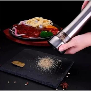 Imagem de Moedor de Pimenta e Sal Manual em Aço Inox, Moinho de Temperos