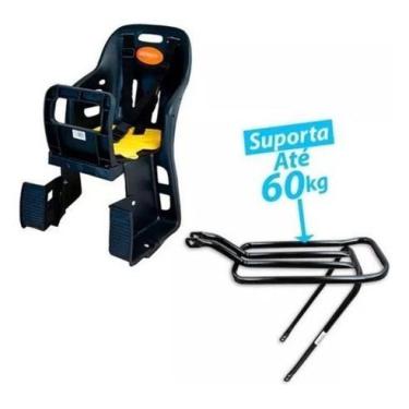 Imagem de Cadeirinha Infantil Para Bicicleta Bike Traseira bagageiro - Tubola