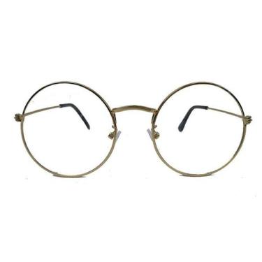 Imagem de Óculos De Grau Redondo Juliette Metal Dourado Retro - Gzi Eyewear