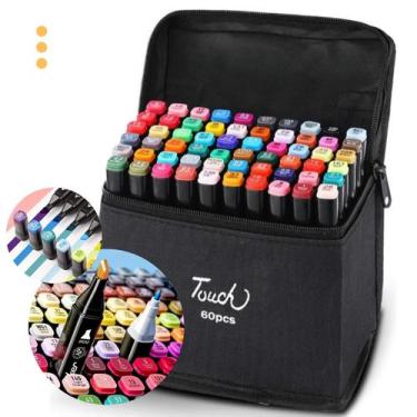 Imagem de Marcador Caneta Touch Kit 60 Cores Para Colorir, Pintura E Criatividad
