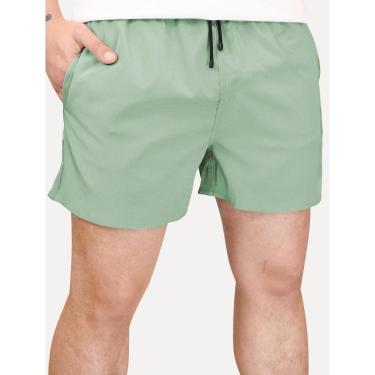 Imagem de Short Reserva D'Água Beachwear Liso Tag Lateral Verde Musgo-Masculino