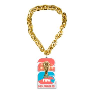 Imagem de HONAV Corrente para fãs da Copa do Mundo da FIFA Los Angeles Cidade anfitriã de 43 cm – Cordão FIFA durável, leve e confortável, design oficialmente licenciado – Ótimo dia de jogo e suporte ao seu