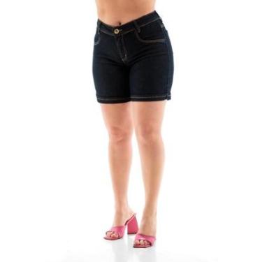 Imagem de Bermuda Jeans Feminina Arauto Modelagem Classica Promocional-Feminino