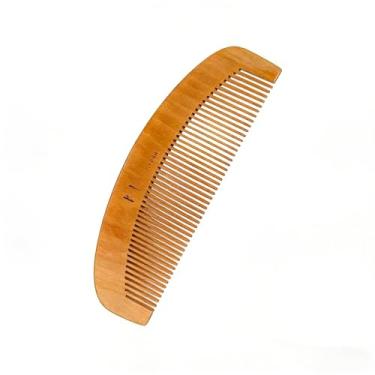Imagem de Pente de Madeira Antiestático Massageador para Cabelo e Barba Natural Suave Durável para Homens e Mulheres (Kit com 4 Unidades)