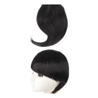 Imagem de Aplique Franja Postiça Lateral Castanho médio 4#. tic tac que aguenta até 230 graus Pode aplicar Progressiva Essa fibra ela é de fácil cuidado porém caso depois de algum tempo a ponta da franja ficar ressecada vc pode ficar tranquila chapinha ela aguenta até a chapinha azul profissional dos cabeleir