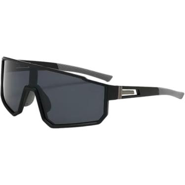 Imagem de Óculos de sol de ciclismo para homens e mulheres, dirigir, pesca, mountain bike, beisebol, óculos de sol de proteção, Preto