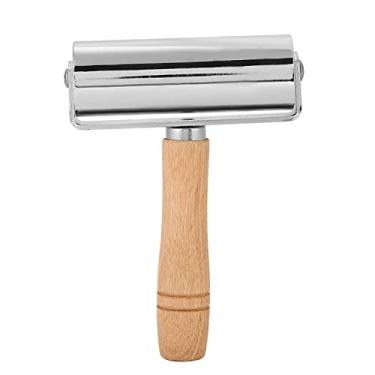 Imagem de Generic Ferramenta Durável do Ofício do Aço Carbono Rolo Redondo de Couro para o Trabalho de Couro Com Punho de Madeira para Entusiastas Ofício (Genericbpr9h27ikg-01)