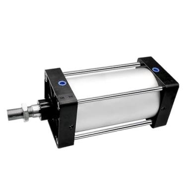 Imagem de SC Furo de cilindro de ar padrão 80/100 mm Ferramentas de cilindro de pistão pneumático de dupla ação 25/50/75/100/200/500/800/1000 mm Curso 1 peça (curso 150 mm, furo 80 mm)